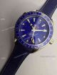 Replica Swiss Omega Seamaster Gmt Watch Blue Dial Black Leather  (3)_th.jpg